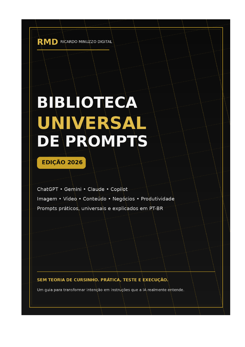 Capa Biblioteca Universal de Prompts 2026