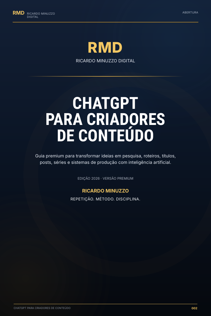Capa ChatGPT para Criadores de Conteúdo